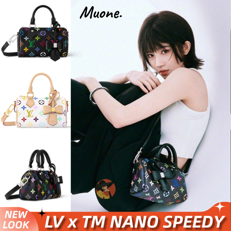 Louis Vuitton LV x TM - Bag Nano Speedy tas bahu wanita