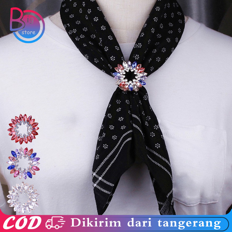 Bros Ring Hijab Mewah Dan Elegan Bros Simple Elegan Bros Cantik Bros Bunga Kristal Premium Bros Prem