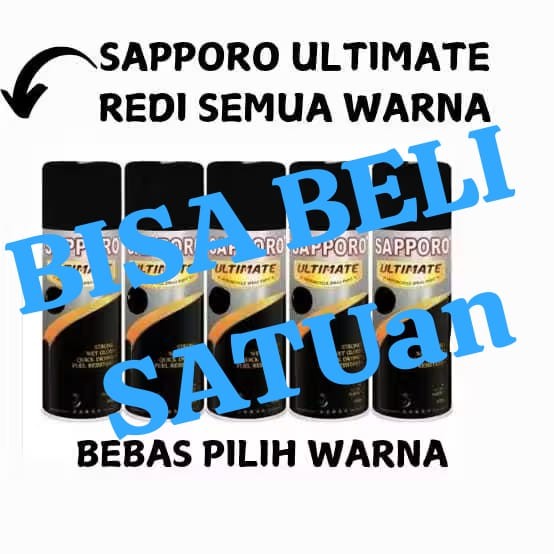A. pilok pilox cat sapporo ultimate 400ml 400 ml sapporo 400ml white b11 putih djadoel white s38 bla