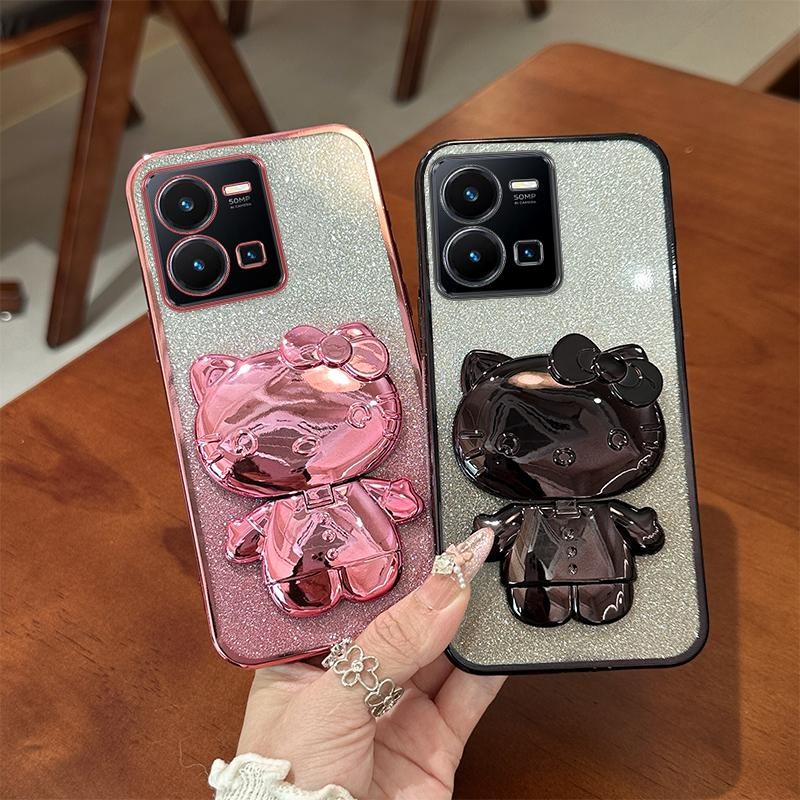 SoftCase HP Silikon Case Untuk Vivo Y22 VIVOY22 V2206 Casing Berkilau Berlapis Handphone Phone Cover