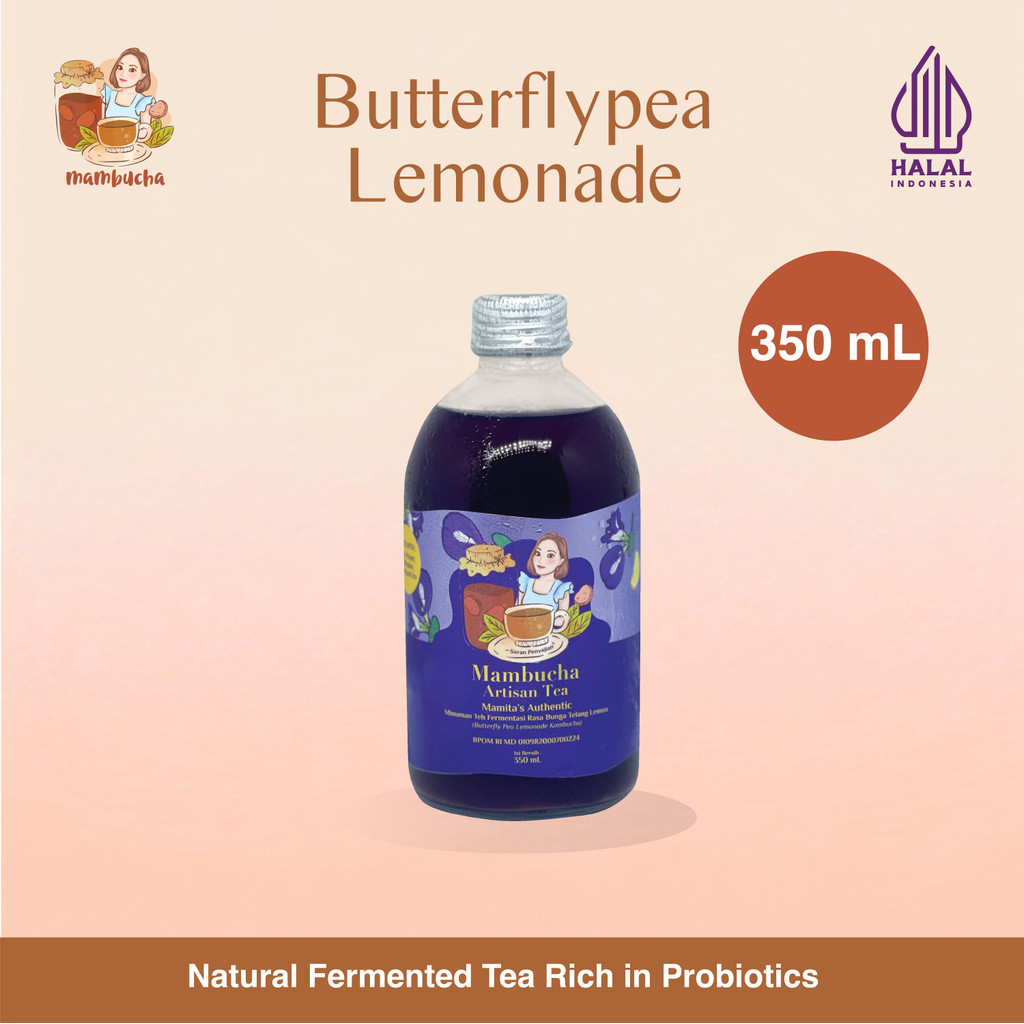 

Kombucha Teh Fermentasi Telang Lemon Mambucha 350 ml