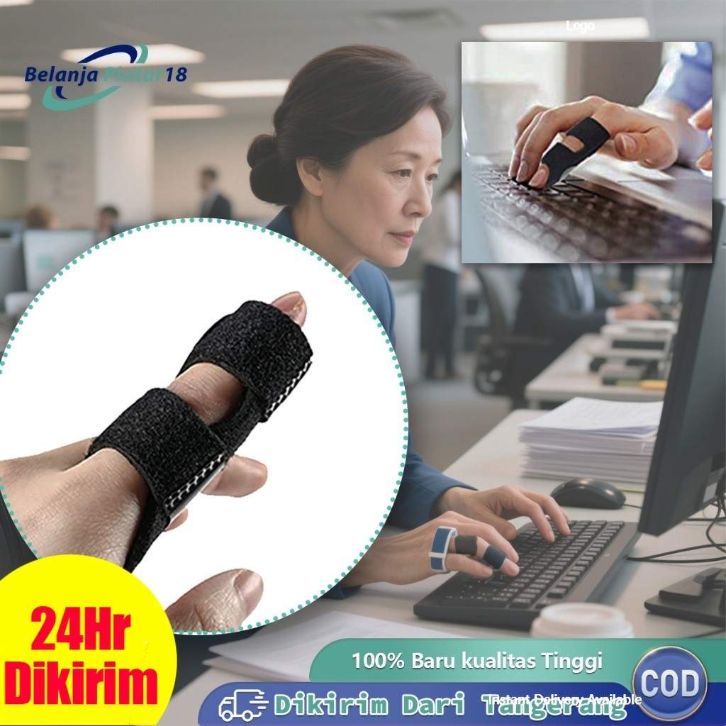 Finger Splint Deker Jari Tangan Pelurus Jari Anti Nyeri Patah Tulang Cedera Terapi Patah Tulang