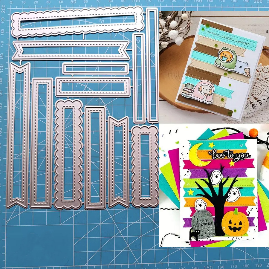 

Fantasy-themed metal cutting dies set, suitable for DIY scrapbooking, card making, and photo album crafts