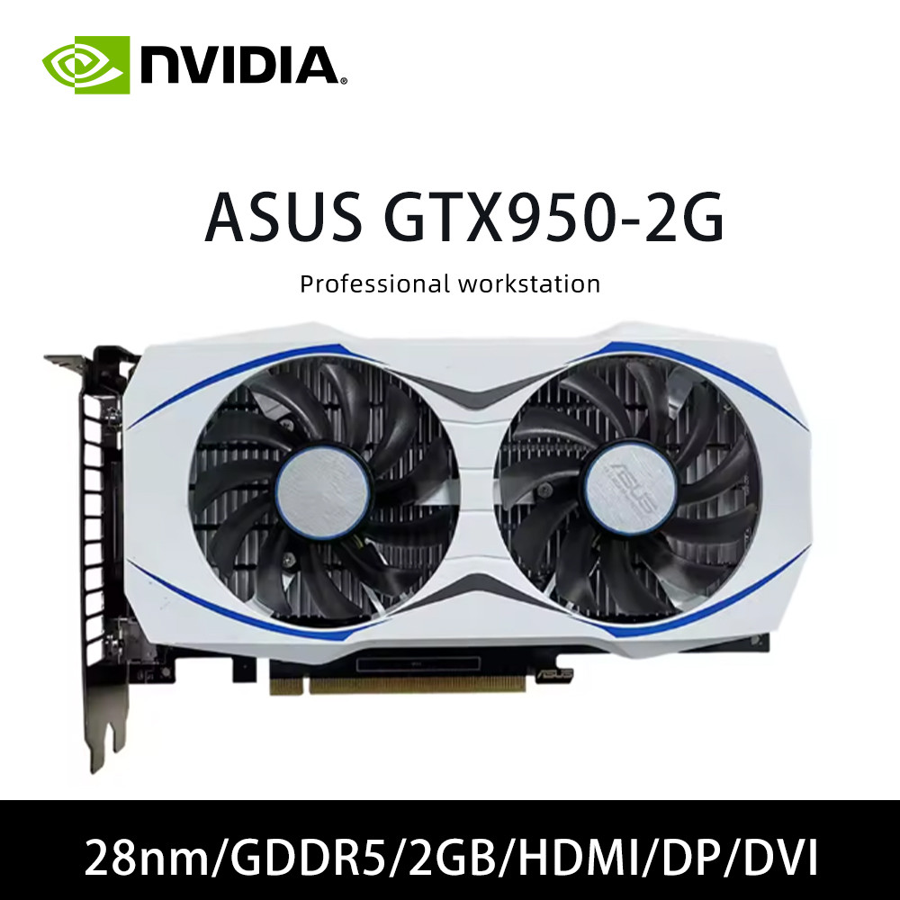 ASUS GTX 950 2GD5 DP VGA GDDR5 PCI Express 3.0 SLI Support Graphics Card STRIX GTX950 DC2OC 2GD5 GAM