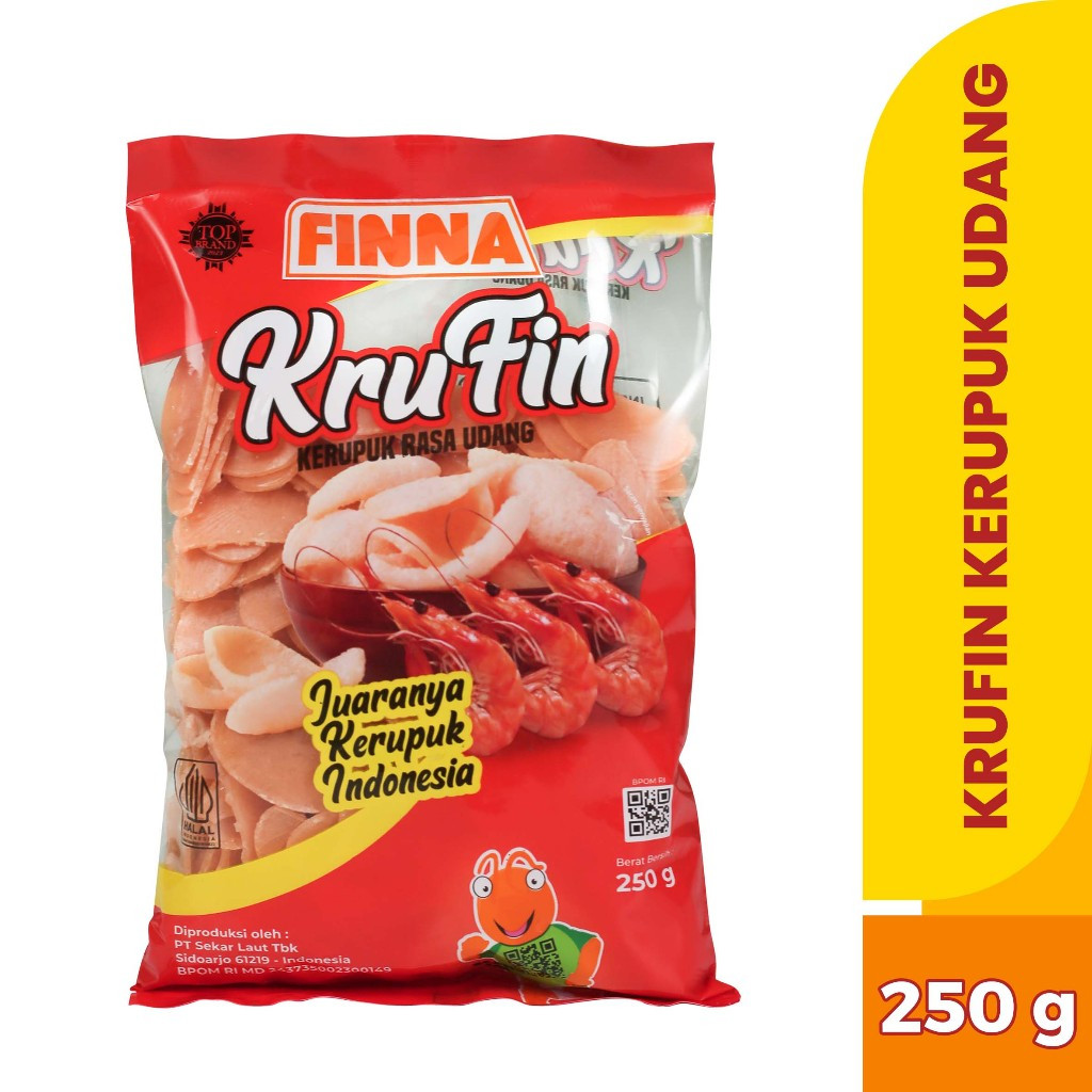 

Kerupuk Udang Juaranya Enak Finna Krufin Udang 250gr BPOM Gurih Nikmat Lezat Mantap - Trendlo