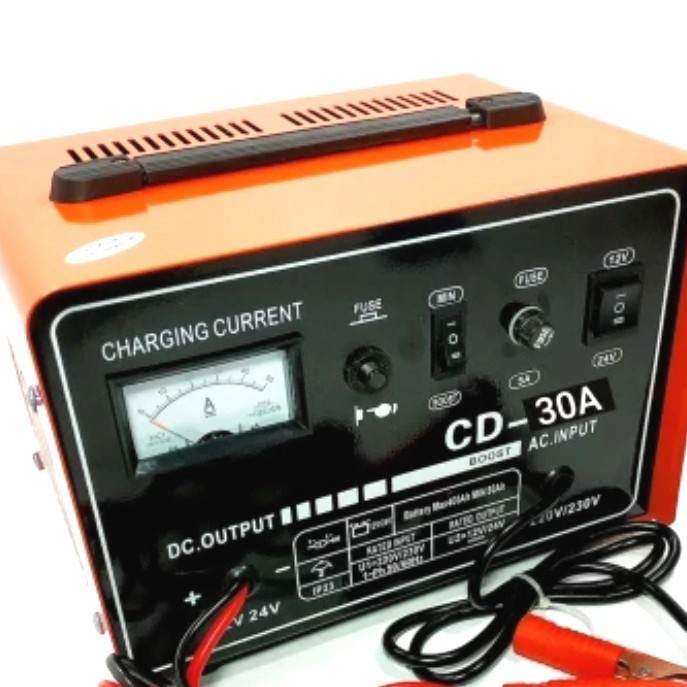 ROCIA Charger Cas Aki Accu CD30A 12V 12 Volt 24V 24 Volt 30A 30 Ampere Motor Mobil Quick Charger