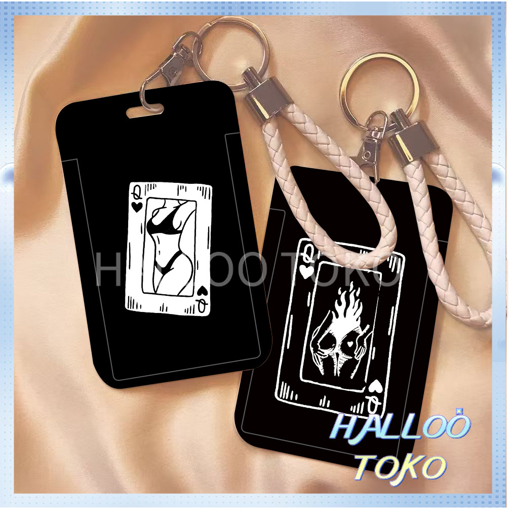 

ID CARD HOLDER MOTIF KAWAII TEMPAT KARTU PHOTOCARD PHOTO CARD Pelindung + Kartu Remi Kreatif
