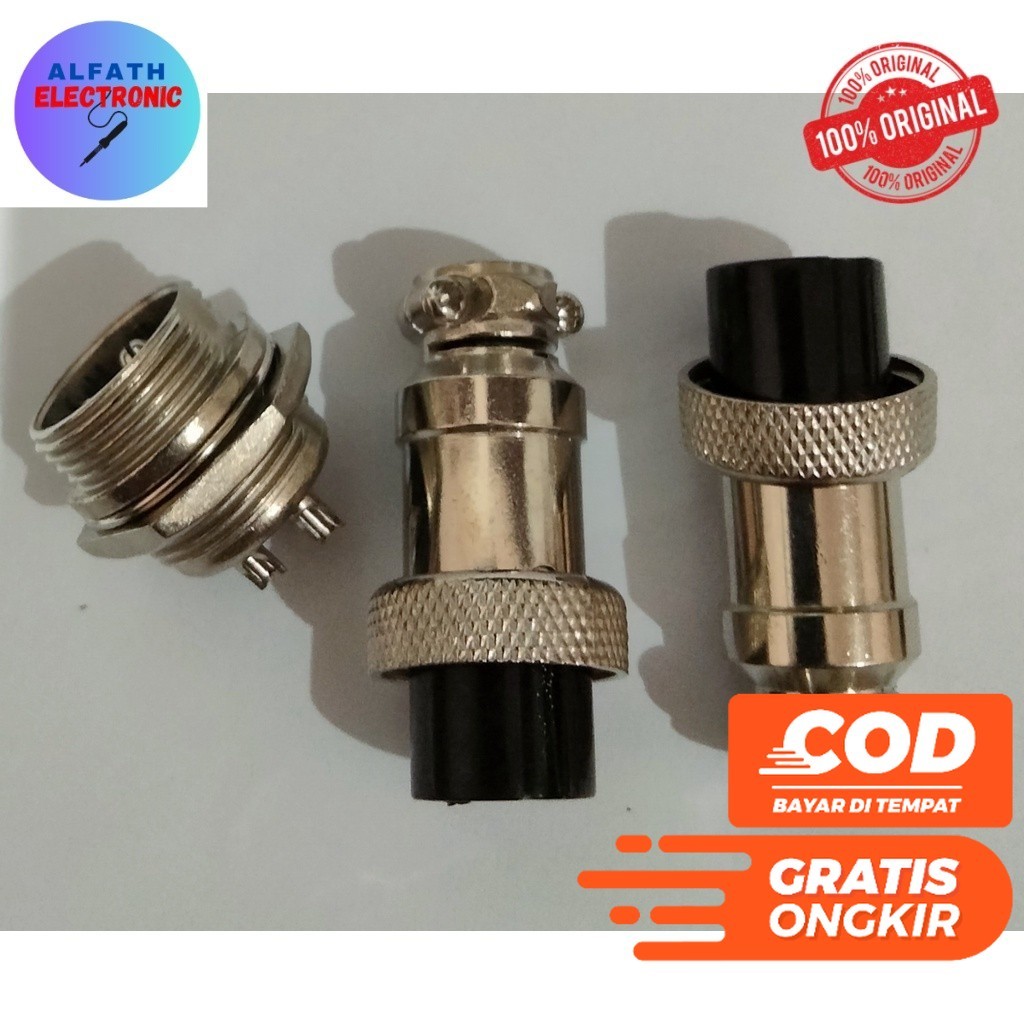 Satu Set Connector CB 3Pin Jack Socket CB 3Pin Konektor CB 3 PIN