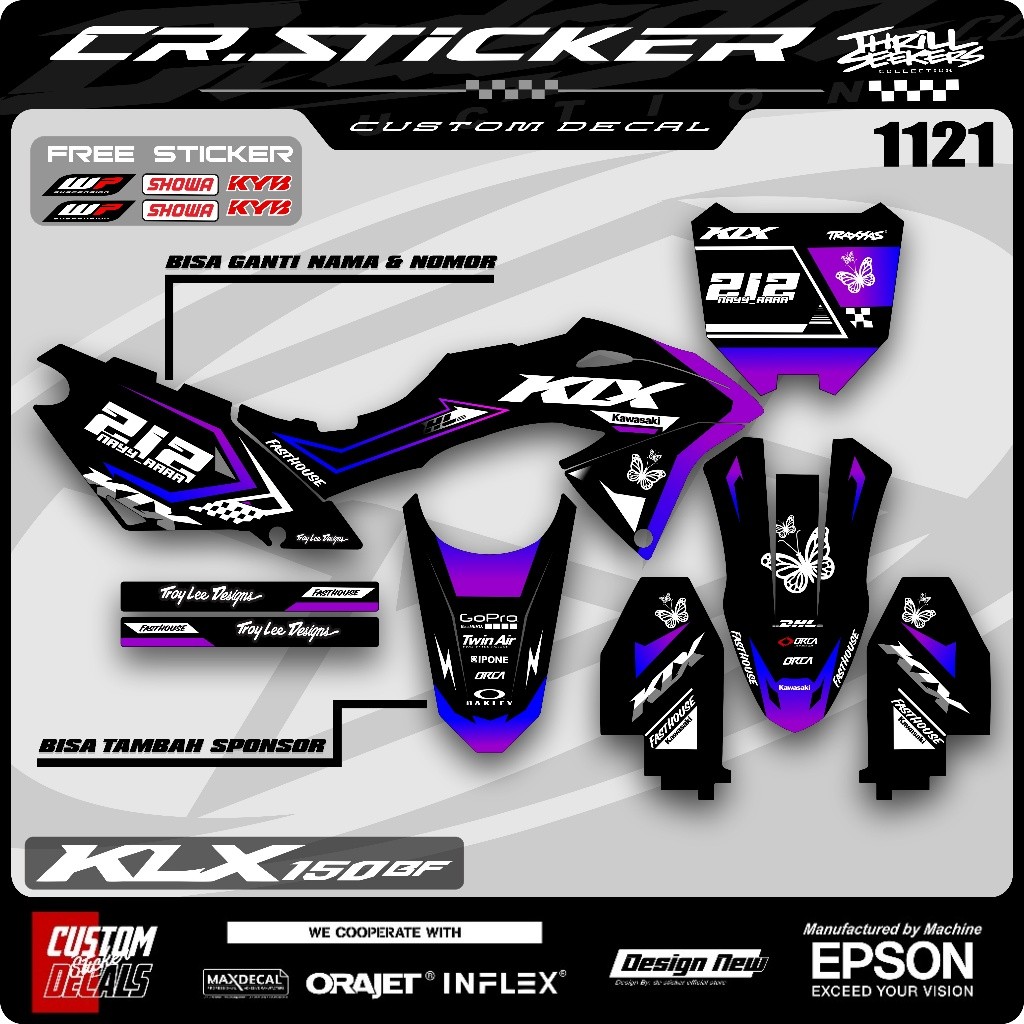 Decal Klx Bf Full Body Keren Stiker Klx 150 Bf Keren Decal Klx 150 Bf Full Body Terbaru Dekal Klx 15