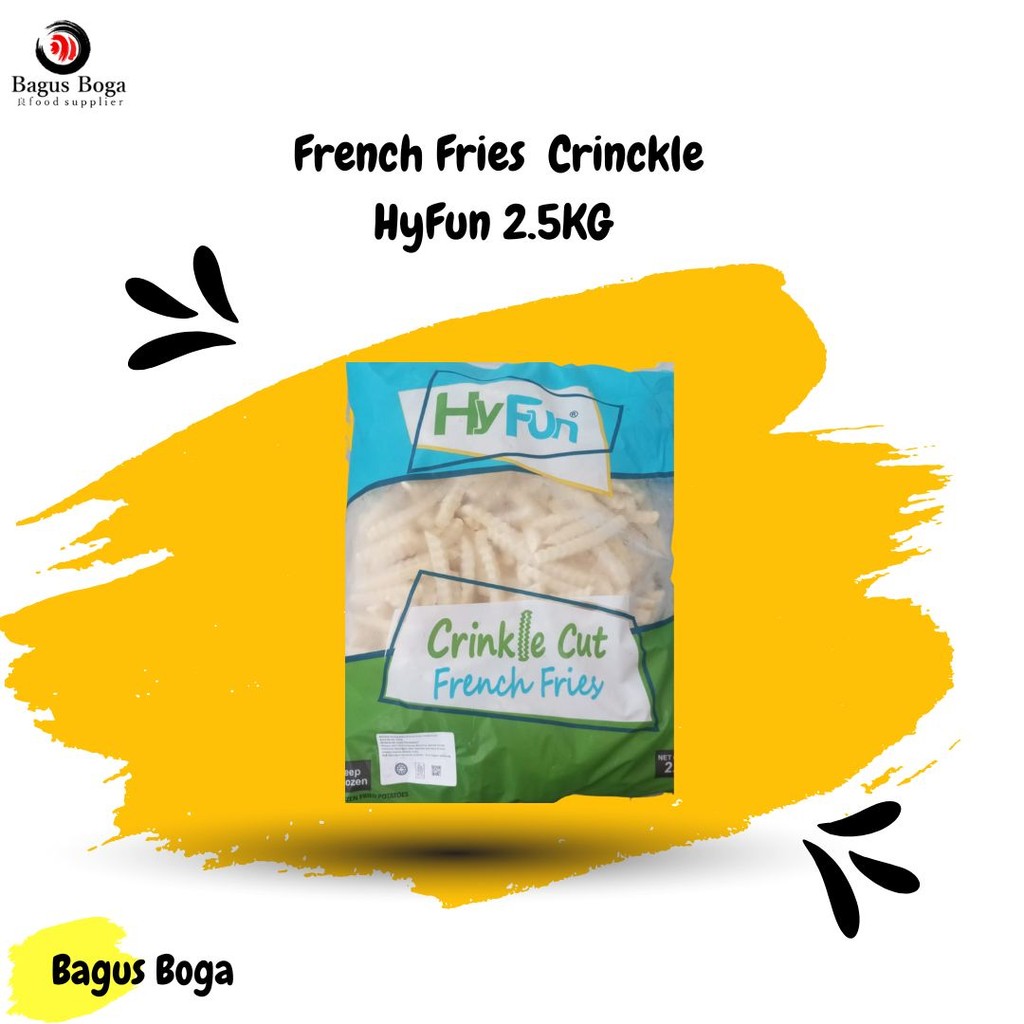 

French Fries Crinckle Cut HyFun 2.5KG