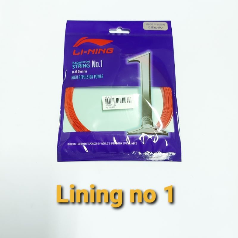 Ready LINING NO 1 senar badminton lining original / senar raket lining
