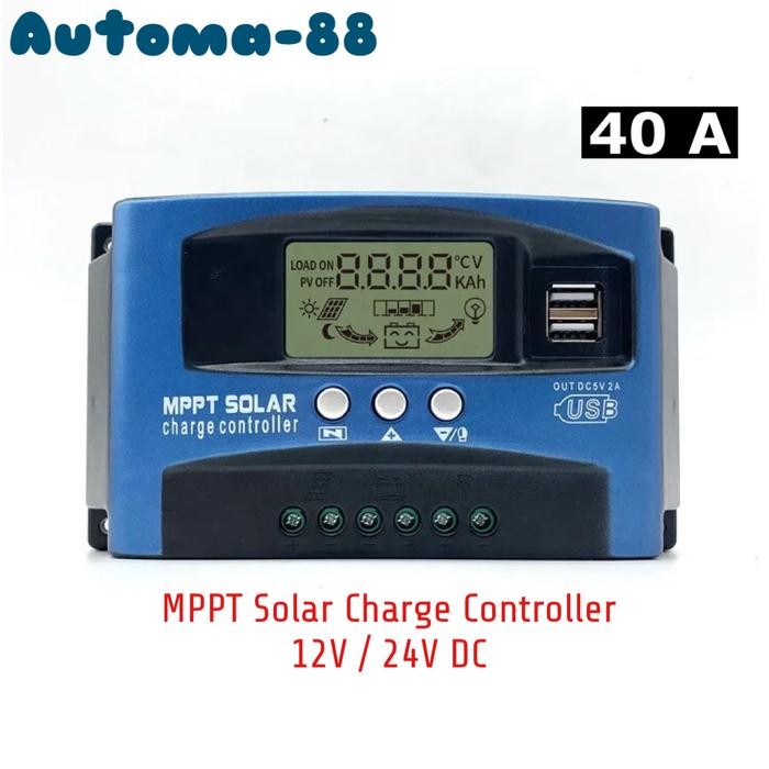 MPPT Solar Charger Controller 30A 40A 50A 60A Regulator Tenaga Surya - MPPT-30A BEST