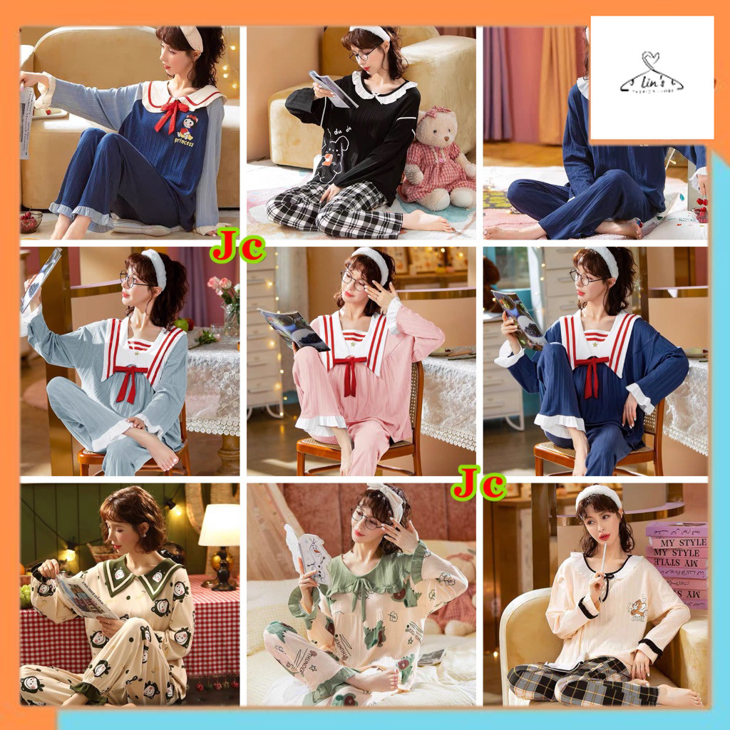 JC- Stelan Oversize Jogger Babydoll PP / piyama Muslimah terbaru / piyama wanita Import Korea murah