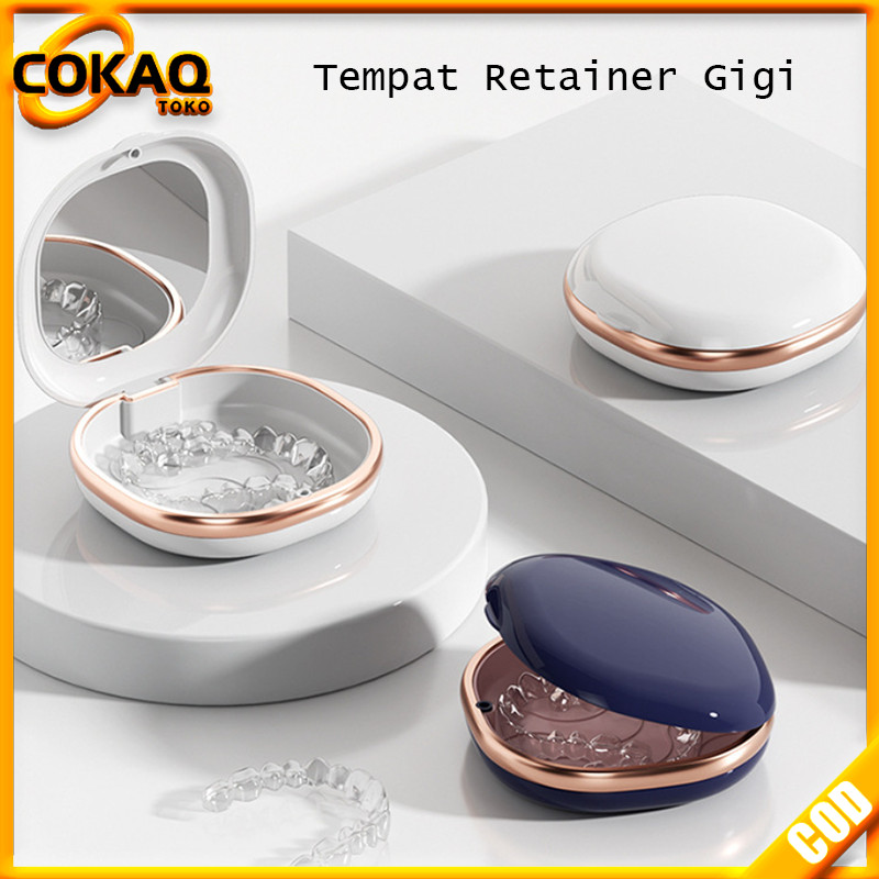 COKAQ Kotak Retainer Gigi Portabel  Kotak Retainer Behel  Tempat Retainer Gigi
