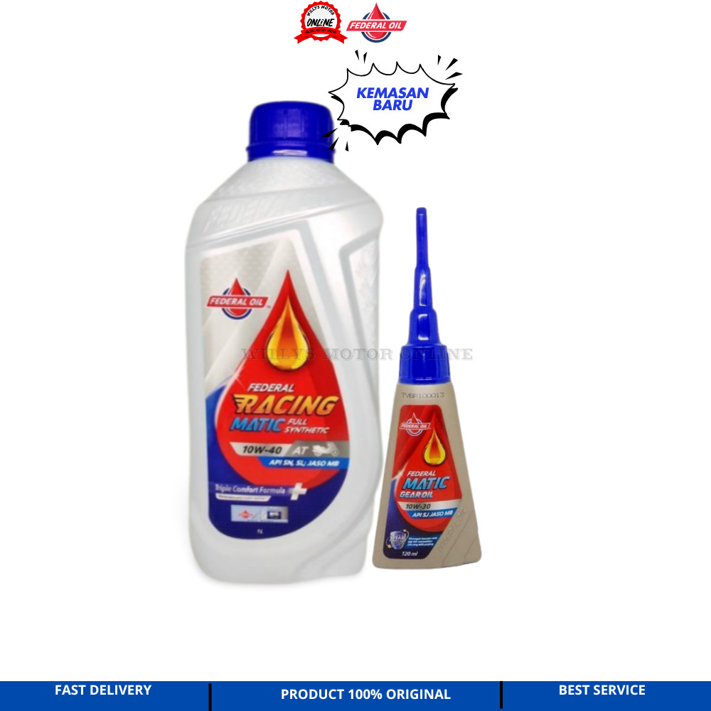 LYNNE.SHOP Oli Federal Racing Matic 10W-40 1L / supreme racing matic
