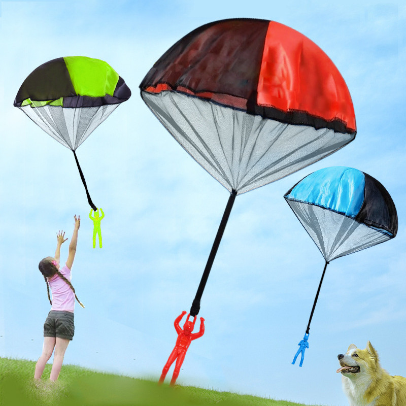 3pcs Mainan Parasut Anak Mainan Anak Terjun Payung Terjun Payung Mainan Payung Terjun