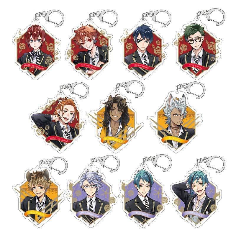 Twisted Wonderland Grim Riddle Acrylic Keychain Jewelry Game Related Products Friends Boys Gifts Bag