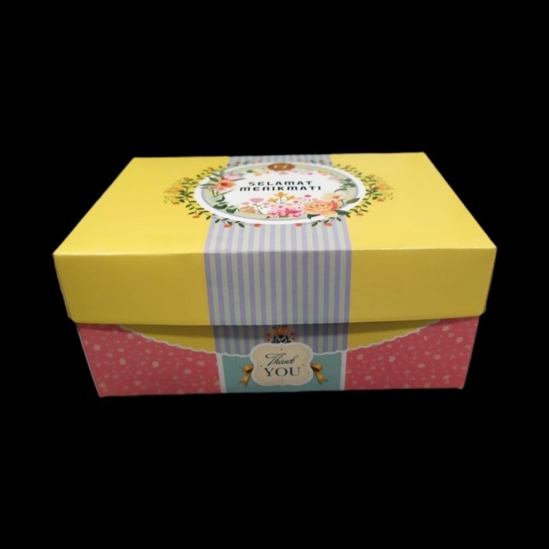 GRETEL R3BA PRIME 12X14 14X12 DUS JAJAN SNACK BOX KOTAK KUE PIE ROTI ISI 20