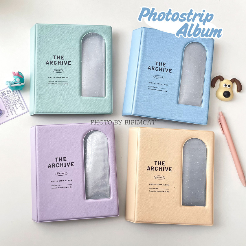 Archive Photostrip Album Collect Book / Photobox 4 Cut Postcard Album