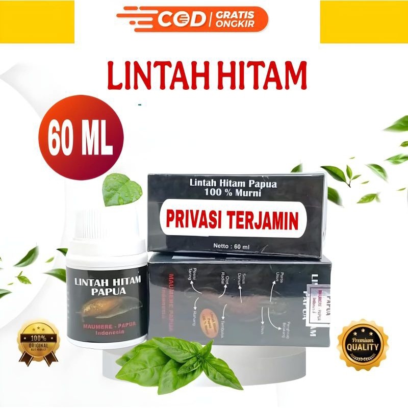 NEW DISKON - LINTAH HITAM PAPUA RAMUAN HERBAL 100% TRADISION4L | MINYAK PIJIT PRIA DEWASA