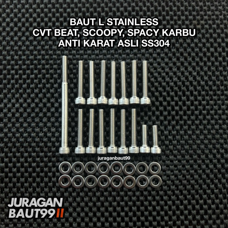 BAUT BLOK CVT BEAT SCOOPY SPACY KARBU ANTI KARAT SS304