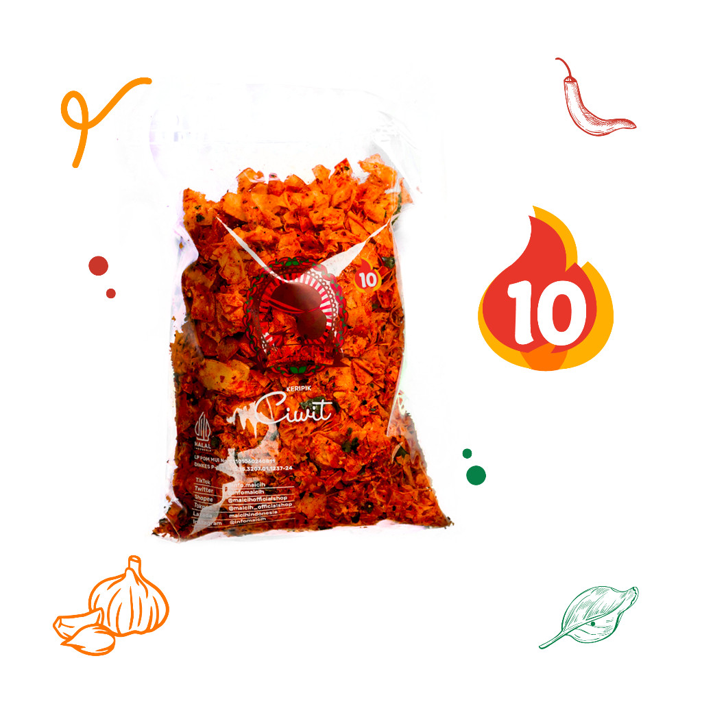 MAICIH KERIPIK CIWIT LEVEL 10 (1KG)