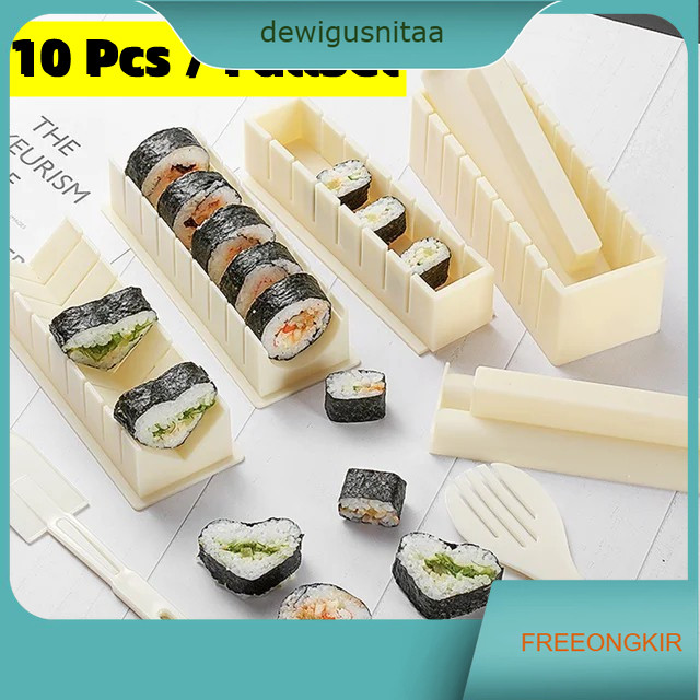 Sushi Maker / Cetakan Sushi / Sushi Making Alat Gulung Cetakan Pembuat Bento Nori / Cetakan Sushi Gu
