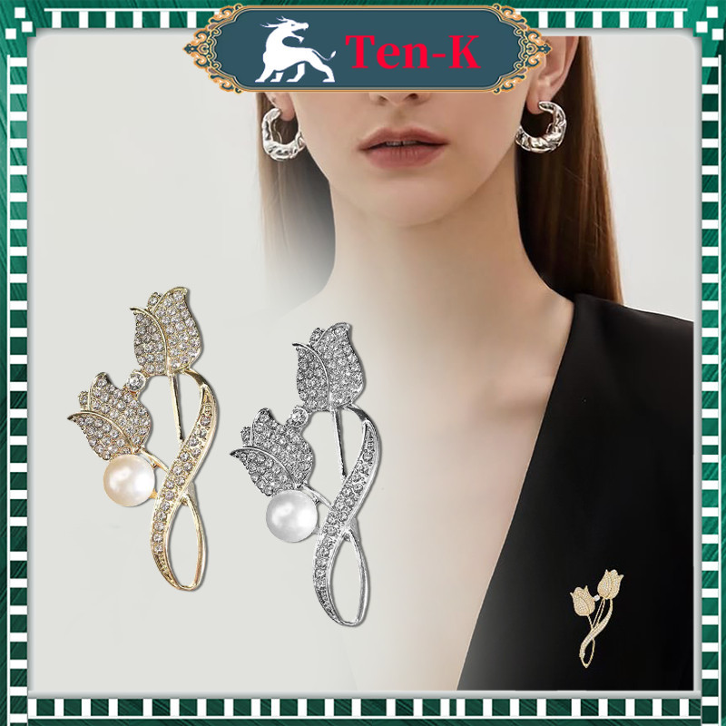 Brooch Tulip Flowers / Bros Bunga Tulip Elegan / Bros Selendang
