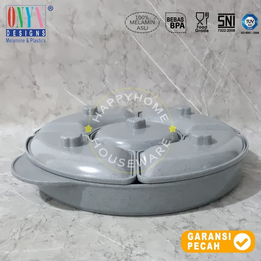 ONYX Serving Set Wadah Saji 14in Melamin Prasmanan Makan Set Wadah Makanan Melamine