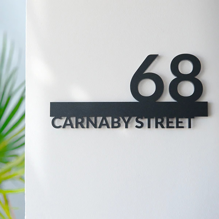 Custom Acrylic Address Sign House Number Outdoor Street Sign Door Plaque Waterproof door number plat