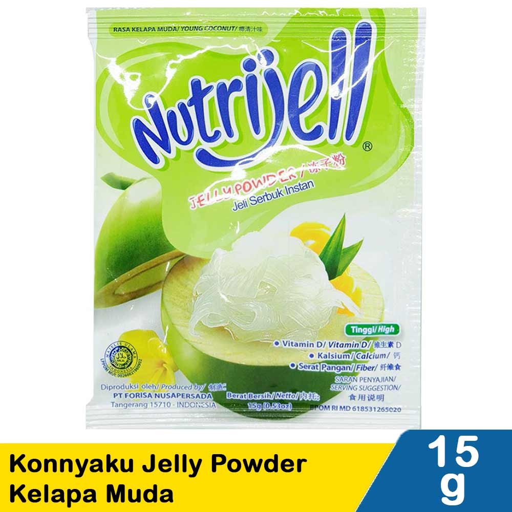 NUTRIJELL KONNYAKU JELLY POWDER KELAPA MUDA 15g