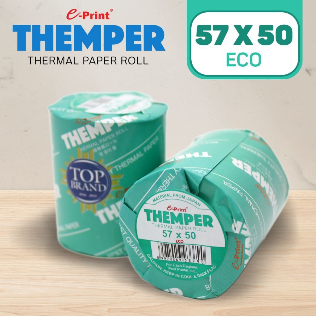 Kertas Thermal 57x50 Eco e-Print | Thermal Paper Roll | Themper | Thermal 57x50