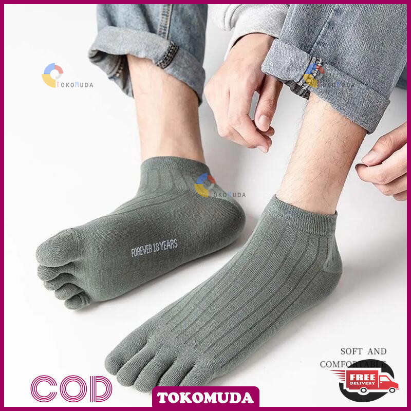 Tokomuda Kaos Kaki Lima Jari Pria Katun Kaos Kaki Pria Semata kaki kaos Kaki Jempol Pria Best Seller