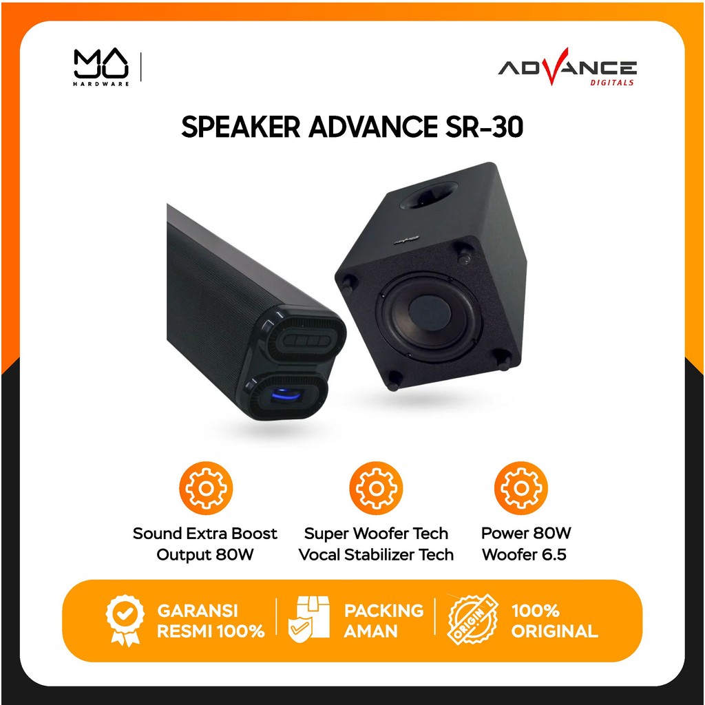 Speaker Soundbar Advance SR30B / SR-30B - Garansi Resmi
