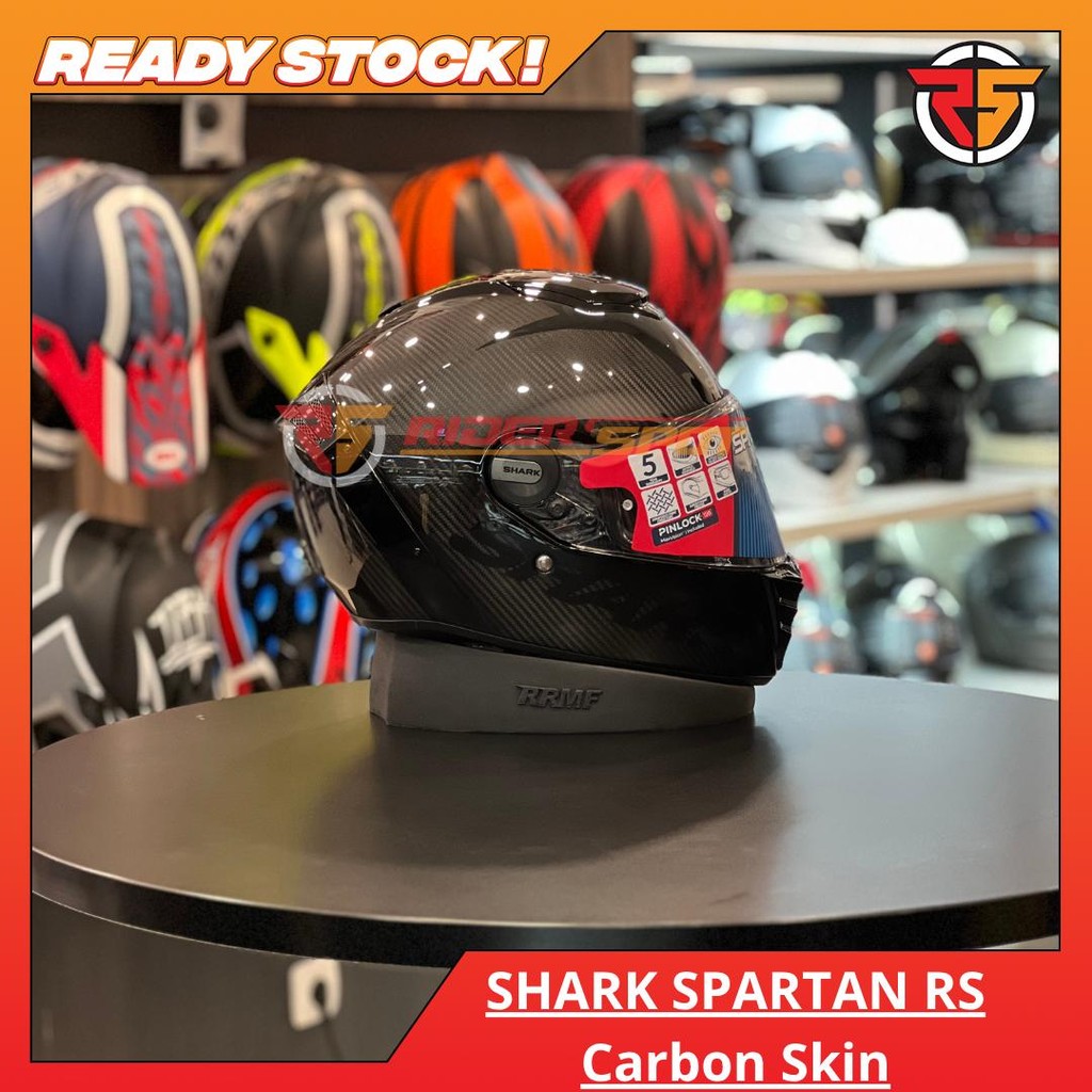 Helm Motor SHARK SPARTAN RS Carbon Skin Full face Helmet Original