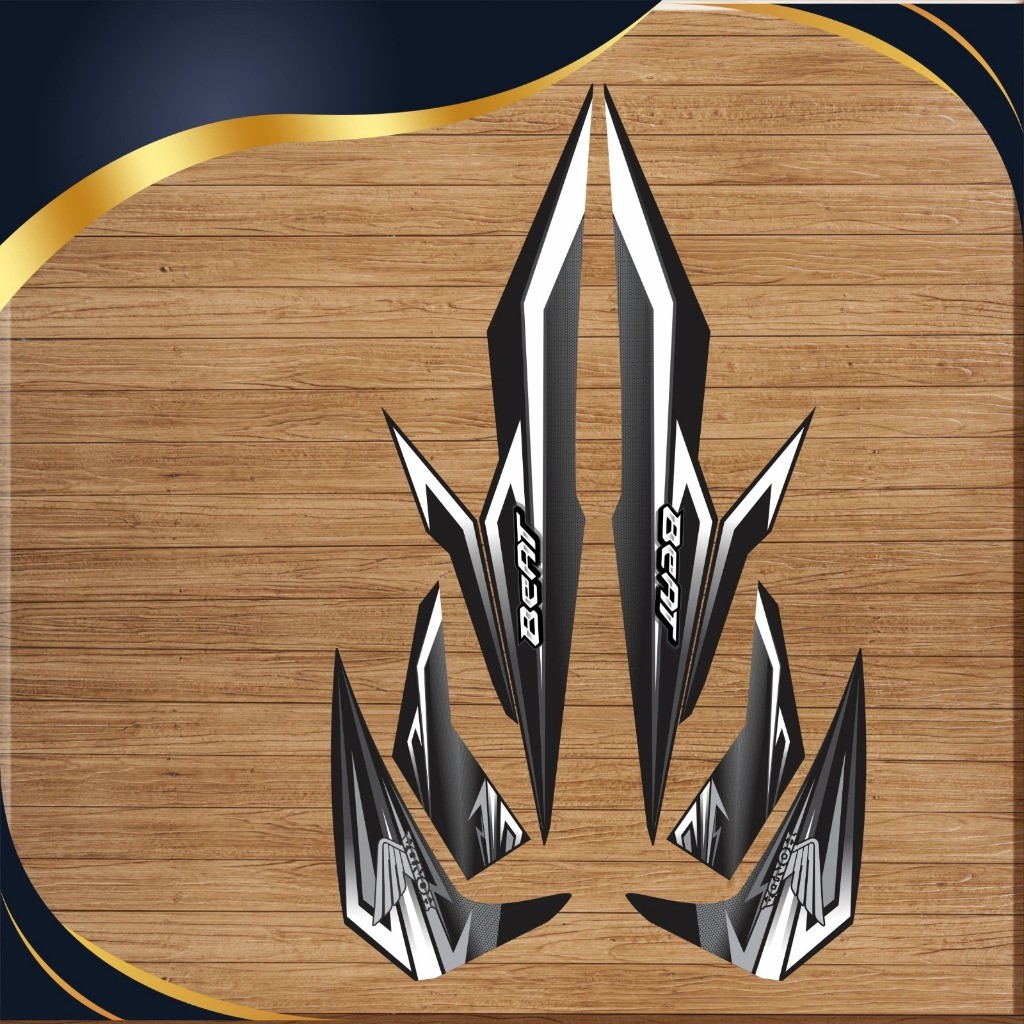 (COD) HONDA BEAT FI NEW 2017 - Striping Sticker Variasi Beat FI New 2017