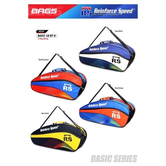 Tas Raket Badminton RS BT6 Basic 18 Original