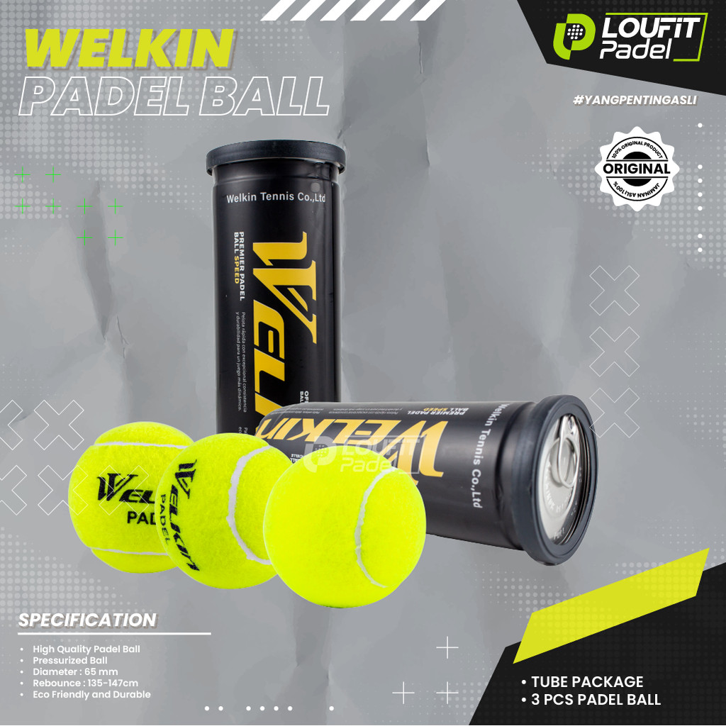 Padel Ball Bola Padel WELKIN Premium Original