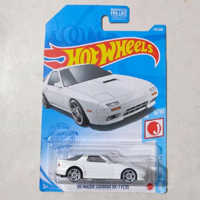 Hotwheels Hot Wheels 89 Mazda Savanna RX 7 RX7 FC35 putih 2021 Imports rare