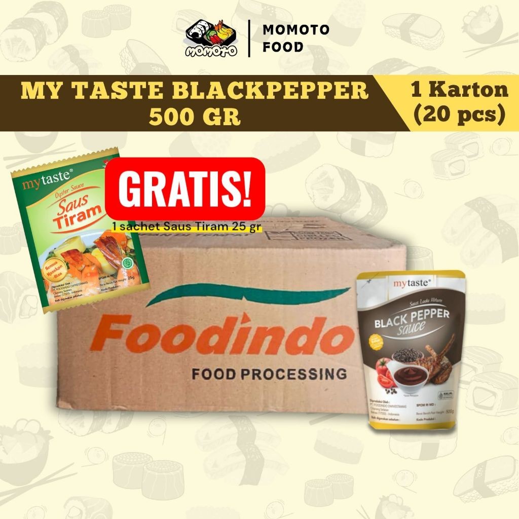 My Taste Blackpepper Lada Hitam 500 gram Grosir Dus