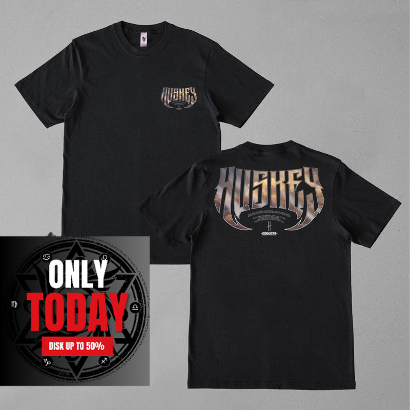 ORI Huskey Clothing - kaos distro pria - colour metalic font - huskey bali