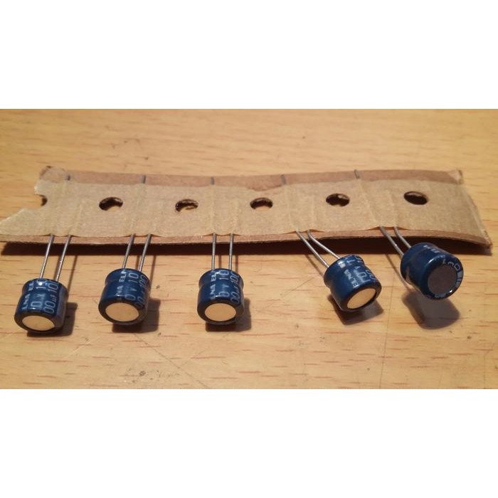 LEW99 Elko Elco 100uf 10v ELNA Body mini