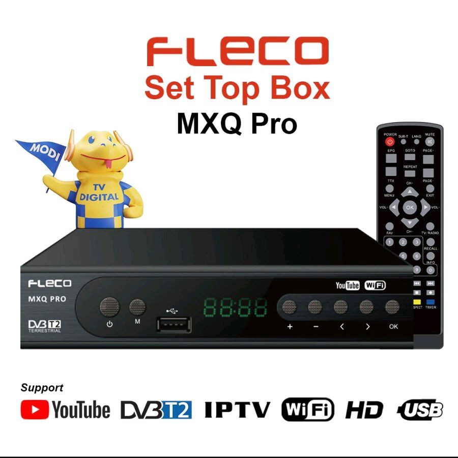 Set Top Box Fleco Mxq Pro Digital Receiver Full Hd Fleco Mxq Pro Stb