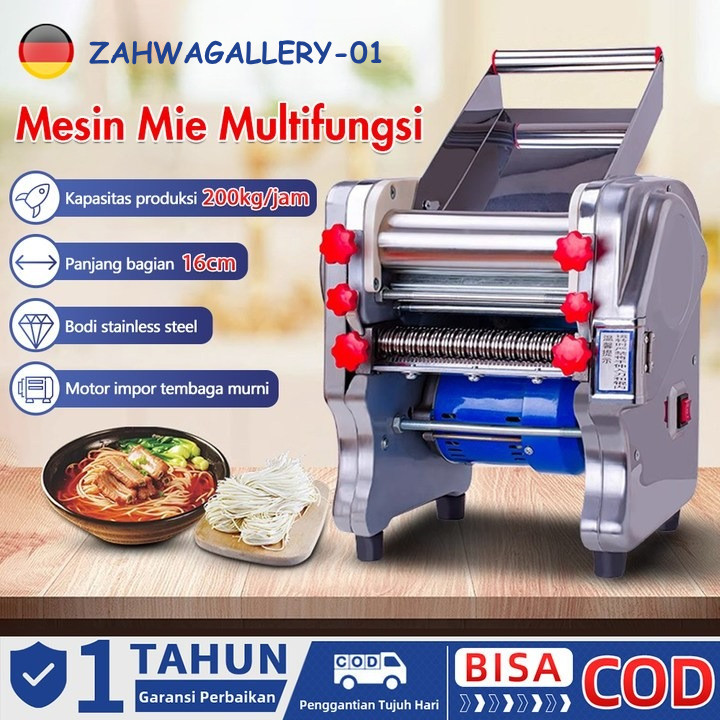 Zahwagallery-01 Mesin mie rumah/komersial multifungsi 550W Electric Noodle Cutter/Electric Noodle Ma
