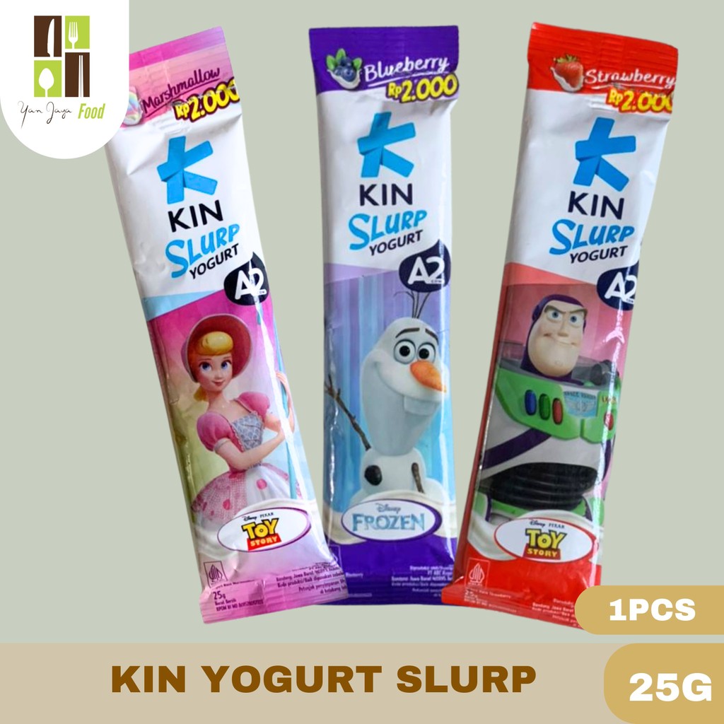 Kin Bulgarian Yogurt Slurp Kids 250g 1PCS / 25g / Youghurt Blueberry / Strawberry / Marshmellow