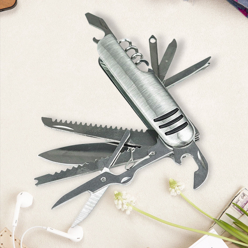 Pisau Swiss / Swiss Army Knife Multifungsi Portable (Buatan Cina)