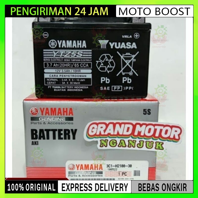 Aki Motor Yamaha Original YTZ5S Mio J Vixion Mio Soul Fino Soul GT Mio m3 X-ride Xeon Byson Jupiter 