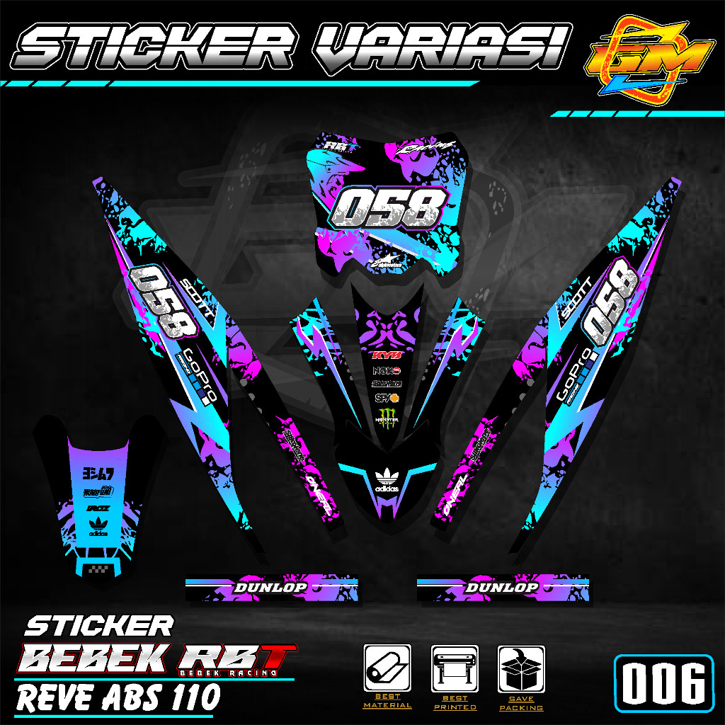 Sticker Rbt Revo Absoulut Revo Abs 110 Rbt Bebek Modif Supermoto Rbt