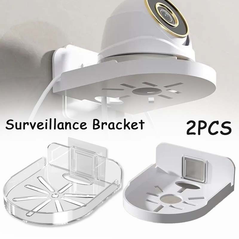 2 Pcs Dudukan Cctv Dinding Rak Router Wifi Bracket Cctv Universal Stand Cctv Tempel Bracket Cctv Bar