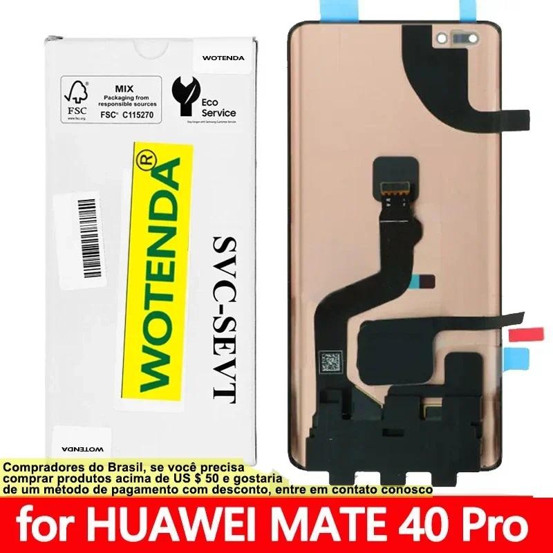 Original 6.76'' OLED For Huawei Mate 40 Pro LCD splay Tou Screen gitizer Assembly For Mate40 Pro NOH